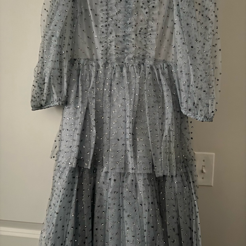 RED Valentino Glitter Polka Dot Tulle Dress - Picture 8 of 10